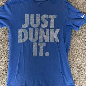 Nike blue Just Dunk It tee, Size M #basketball #dunk